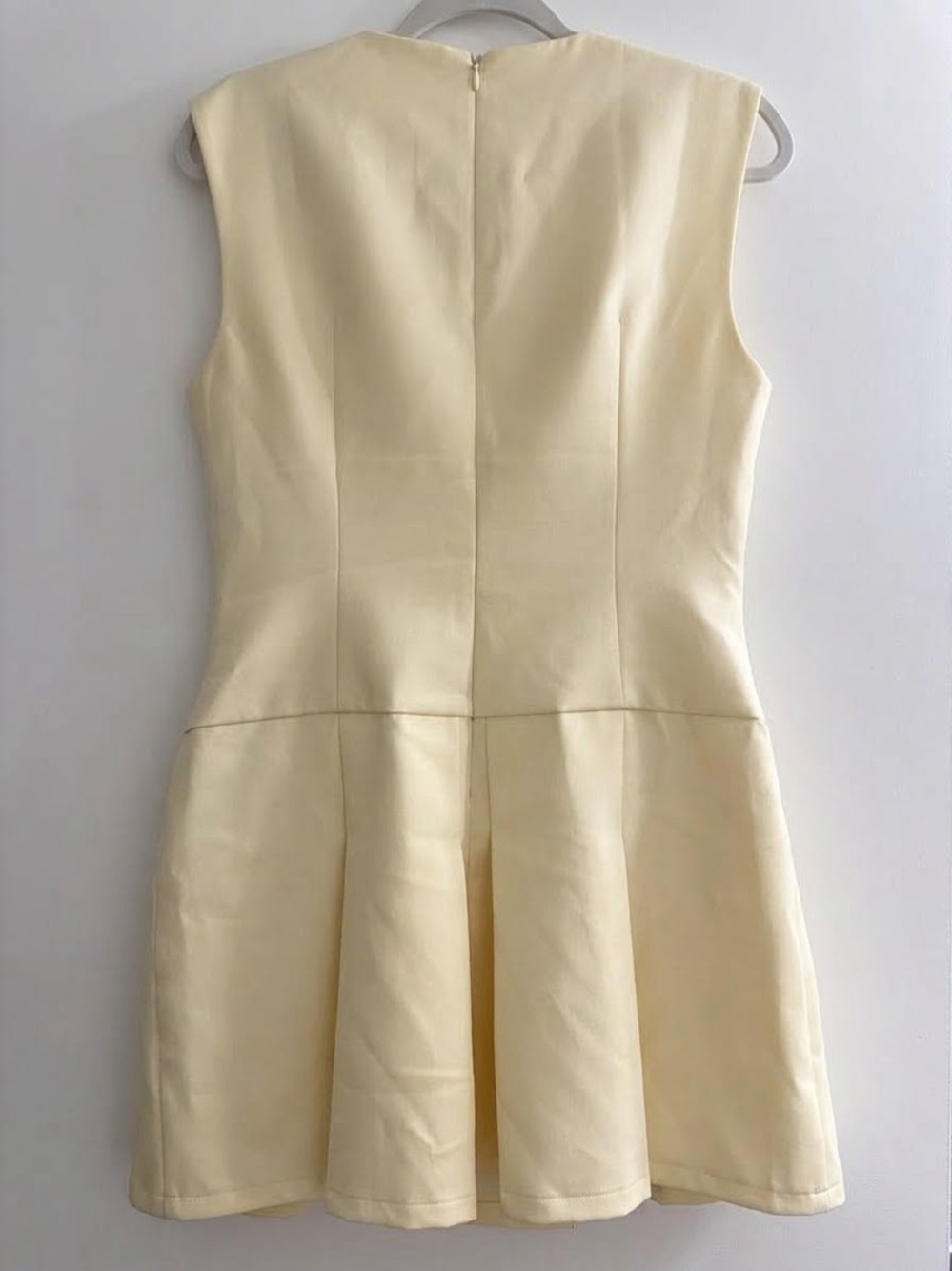 Peppermayo Cream V-Neck Sleeveless Mini Dress - Picture 3 of 3